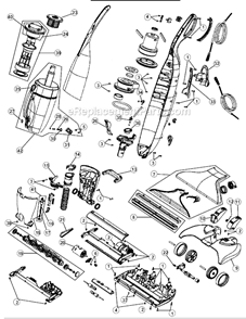 Page A Diagram and Parts List for MCE5500  Dirt Devil Upright Vacuum